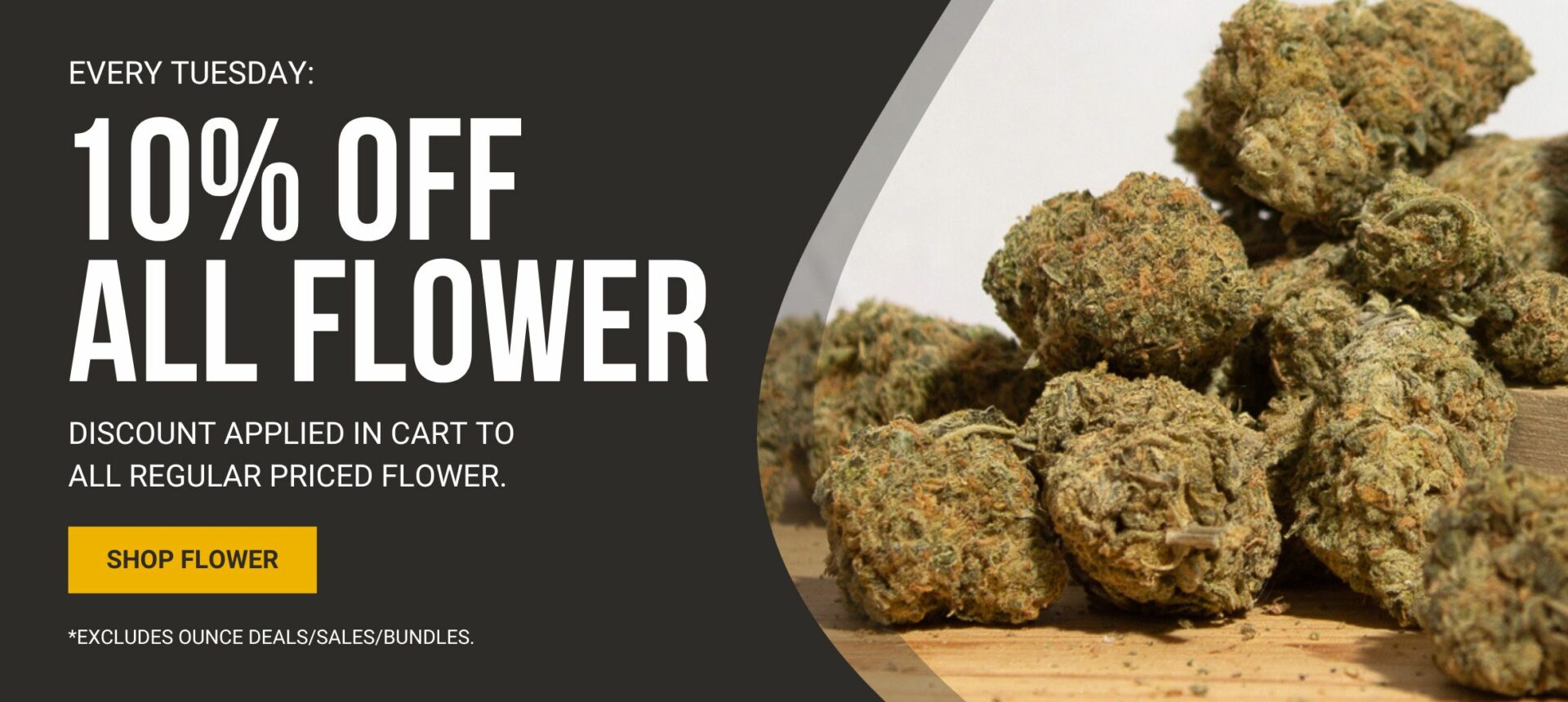 MMJ Express Canada - 10% Off All Flower Banner