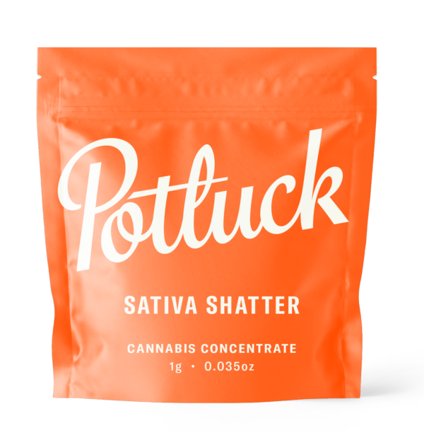Potluck - Sativa Shatter - cannabis Concentrate | MMJ Express Canada