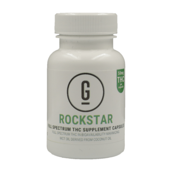 GRASS – THC Capsules – Rockstar – 50mg | MMJ Express Canada