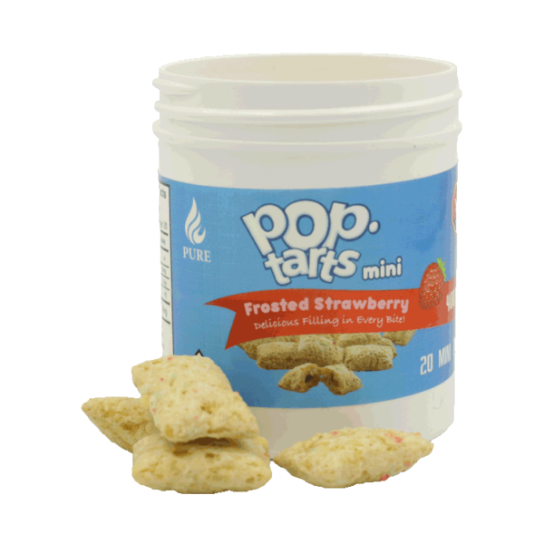 Pop Tarts Mini’s – THC Infused Frosted Strawberry Bites – 400mg | MMJ Express Canada