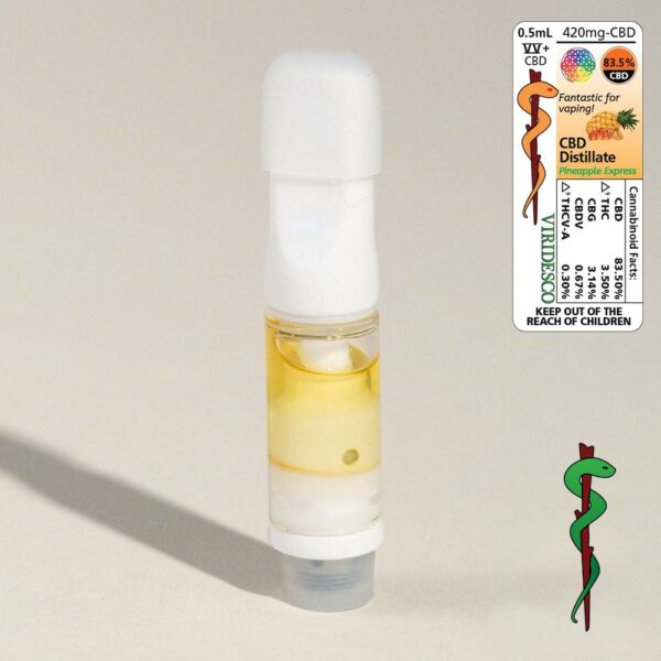 Viridesco – CBD Vape Cart – Pineapple Express 0.5ml | MMJ Express Canada