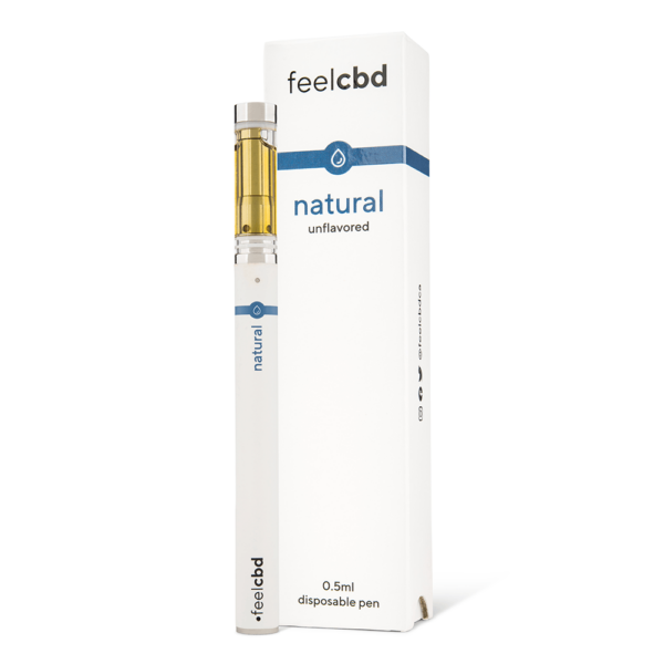 FeelCBD – Natural – Disposable CBD Vape Pen 0.5ml | MMJ Express Canada