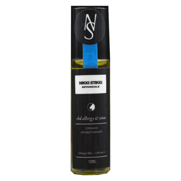 Nikki Stikki Botanicals – Organic Aromatherapy – CBD Allergy and Sinus Roller 100mg CBD | MMJ Express Canada