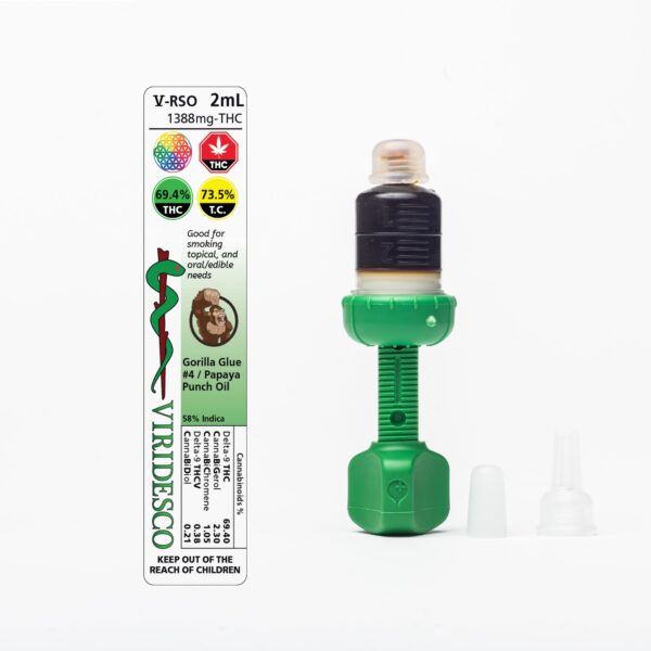 Viridesco – THC / RSO – Gorilla Punch – 2ml | MMJ Express Canada