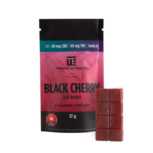 Twisted Extracts – Black Cherry 1:1 Zzz Bombs | MMJ Express Canada