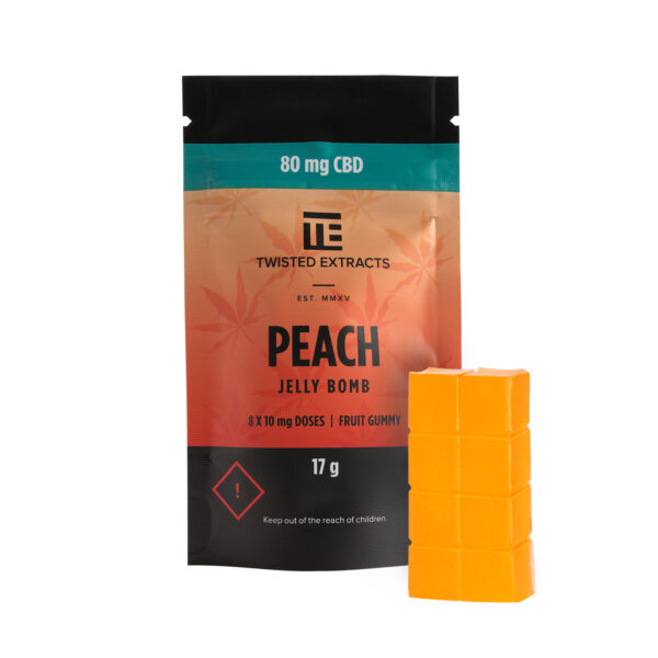 Twisted Extracts – Peach Jelly Bombs – CBD | MMJ Express Canada