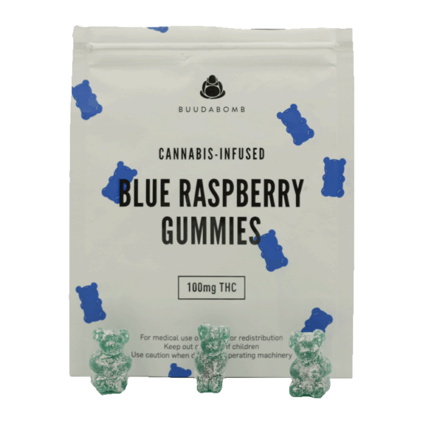 Buudabomb – Blue Raspberry Gummies – 100mg | MMJ Express Canada