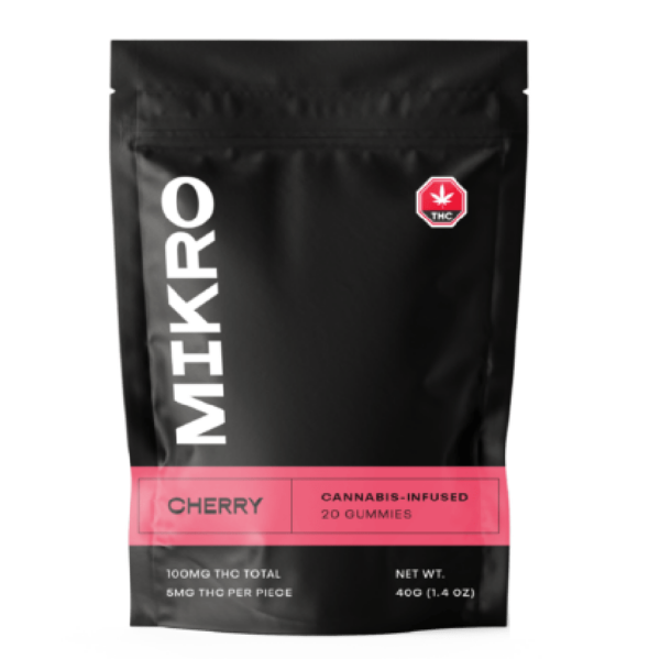 Mikro – THC Gummies – 100mg THC – Cherry | MMJ Express Canada