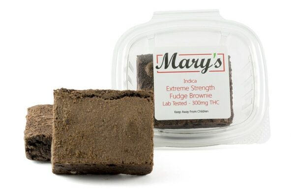 Mary’s Medibles – Extreme Strength Fudge Brownie – 300mg THC (Indica) | MMJ Express Canada