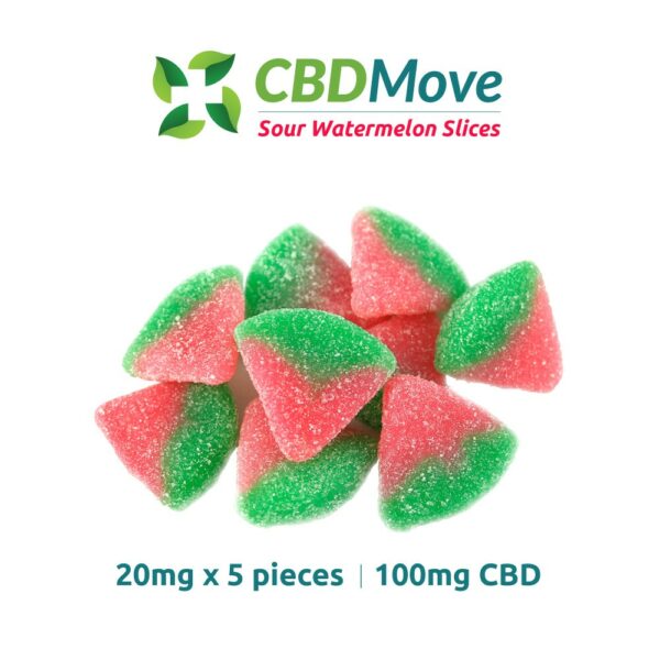 CBD Move – CBD Gummies – Watermelon – 100mg CBD | MMJ Express Canada