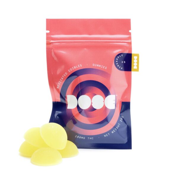 Dose Edibles Gummies – Pineapple | MMJ Express Canada