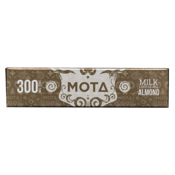 MOTA Edibles – Milk Chocolate Almond Bar – 300mg THC | MMJ Express Canada