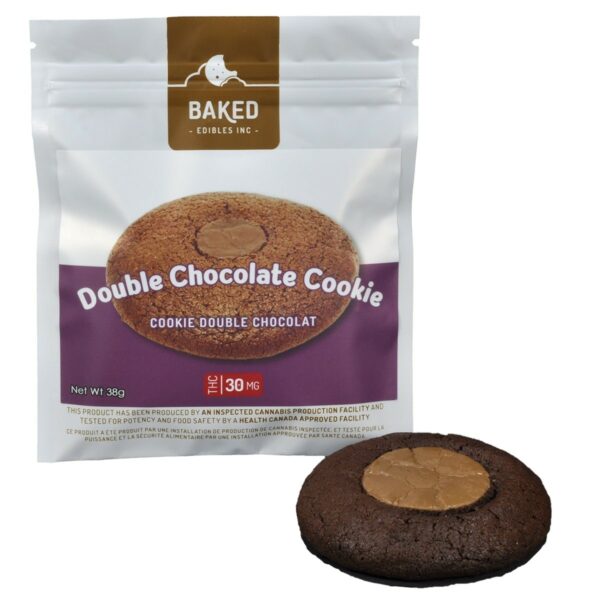 Baked Edibles – Cookie – Double Chocolate 30mg THC | MMJ Express Canada