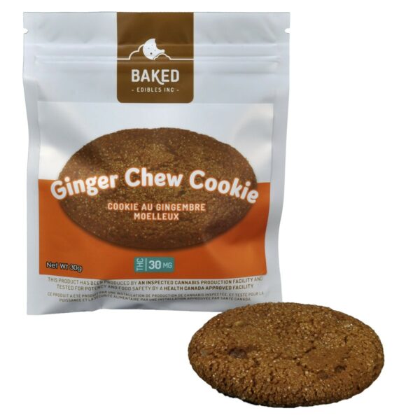 Baked Edibles – Cookie – Ginger Chew 30mg THC | MMJ Express Canada