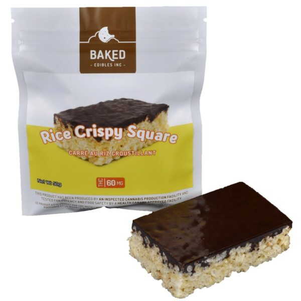 Baked Edibles – Rice Crispy Squares 60mg THC | MMJ Express Canada