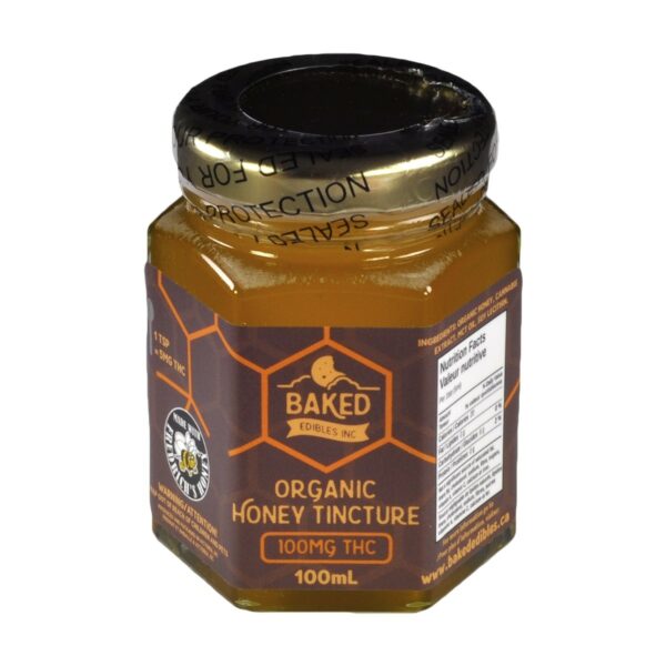 Baked Edibles – Organic Honey Tincture 100mg THC | MMJ Express Canada
