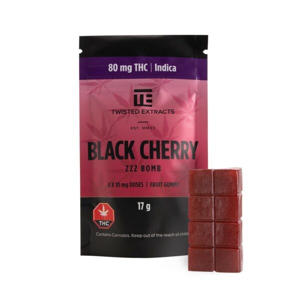 Twisted Extracts – Black Cherry – Zzz Bombs – 80mg THC | MMJ Express Canada