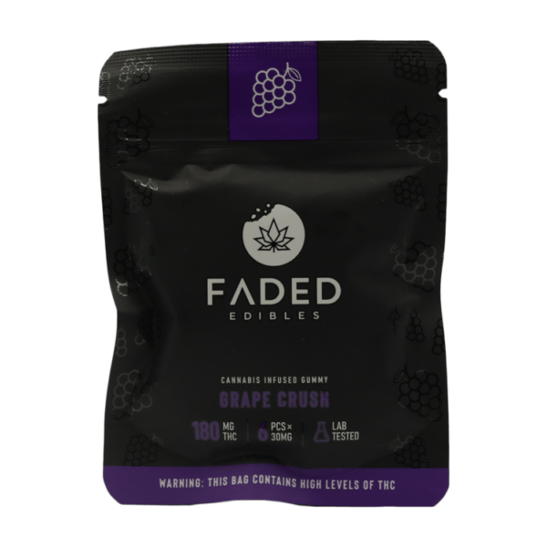 Faded Edibles – Grape Crush – 180mg | MMJ Express Canada