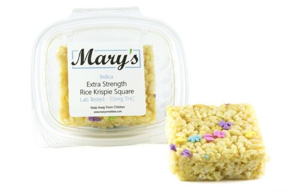 Mary’s Medibles – Extra Strength Rice Krispie Square – 55mg THC (Indica) | MMJ Express Canada