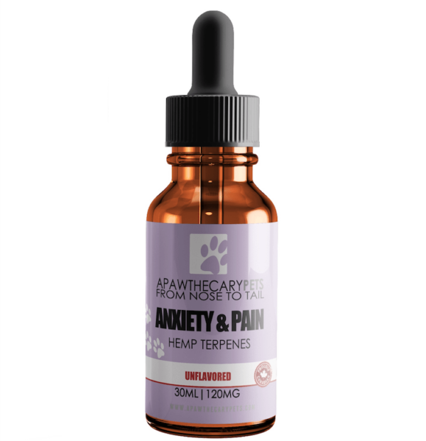 Apawthecary Pets – Anxiety & Pain Tincture – Unflavoured 120mg | MMJ Express Canada