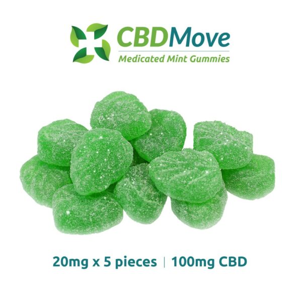 CBD Move – CBD Gummies – Mint Leaves – 100mg | MMJ Express Canada