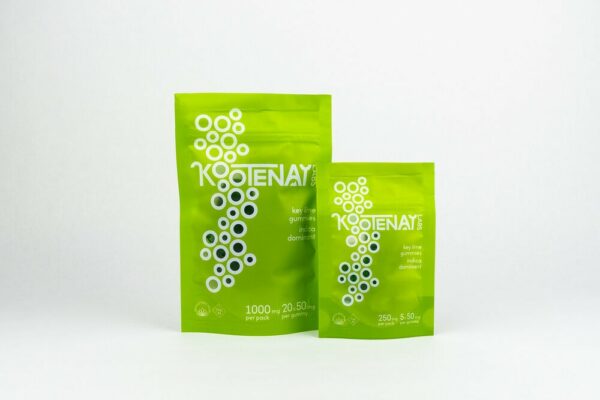 Kootenay Labs – Indica Gummies – Key Lime – 250mg THC | MMJ Express Canada