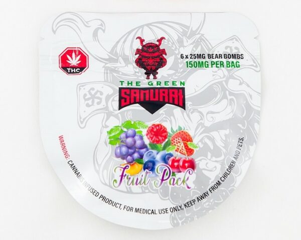 The Green Samurai – Fruit Pack Gummies – 150mg | MMJ Express Canada