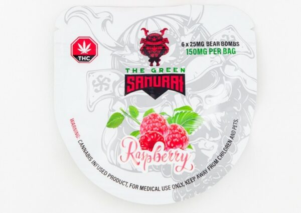 The Green Samurai – Raspberry Gummies – 150mg | MMJ Express Canada