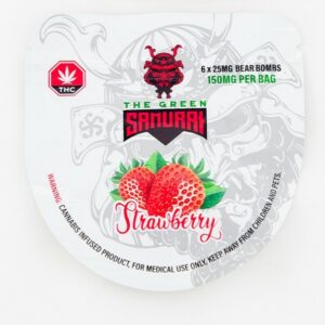 The Green Samurai – Strawberry Gummies – 150mg | MMJ Express Canada