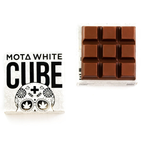 MOTA White Cube – 180mg CBD Milk Chocolate Cube | MMJ Express Canada