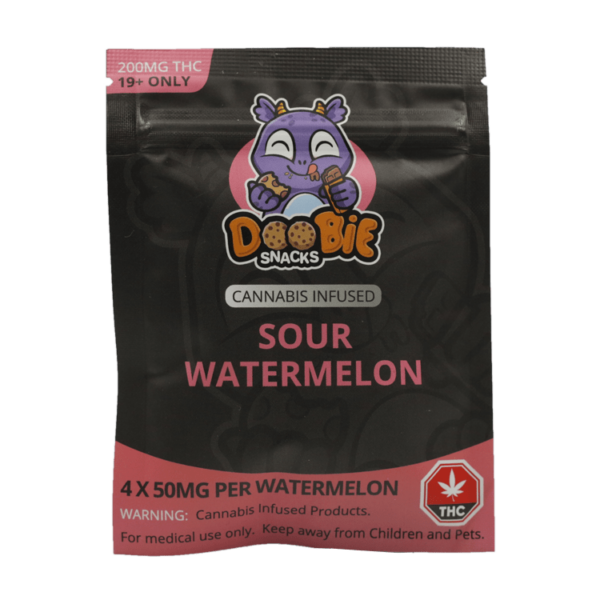 Doobie Snacks – CBD Sour Gummy Bears – 150mg CBD | MMJ Express Canada