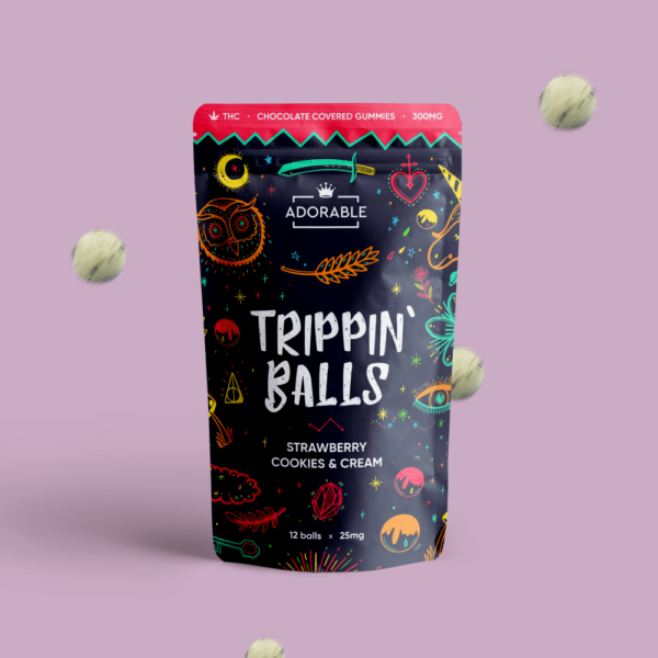 Adorable – Trippin’ Balls – Strawberry Cookies & Cream – 300mg | MMJ Express Canada