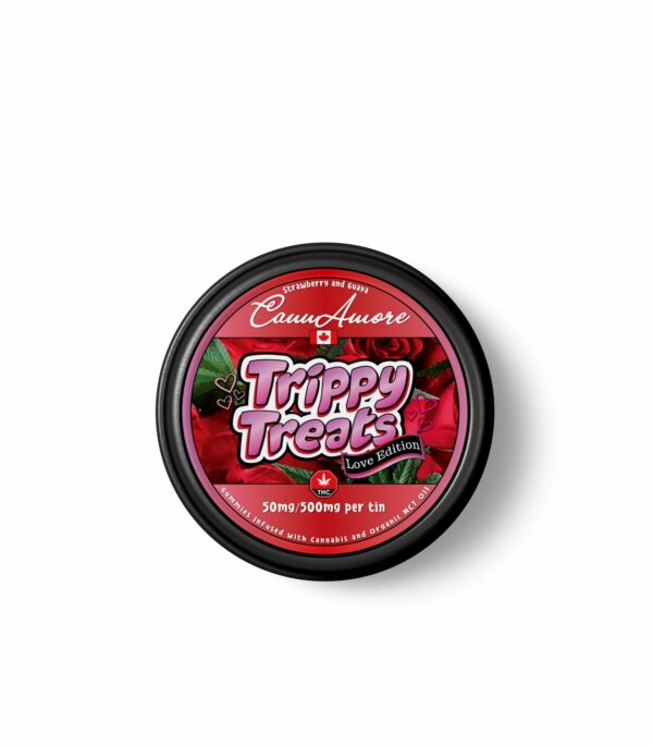 Trippy Treats – Strawberry Guava – CannAmore Love Edition – 500mg THC | MMJ Express Canada