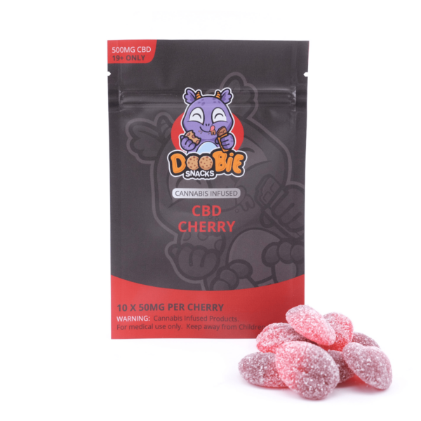 Doobie Snacks – CBD Cherry Gummies – 500mg CBD | MMJ Express Canada