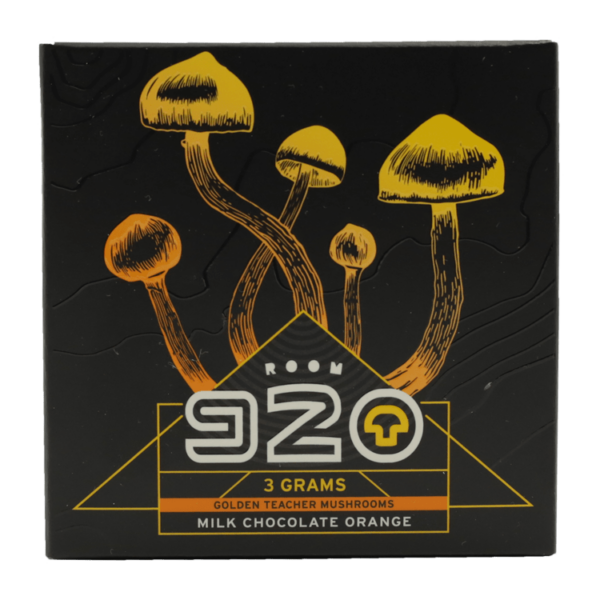 Room 920 – Mushroom Chocolate Bar – Milk Chocolate Orange – 3 grams | MMJ Express Canada