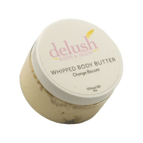 Delush Bath and Body – Whipped Body Butter – Orange Dreamsicle 300mg CBD | MMJ Express Canada