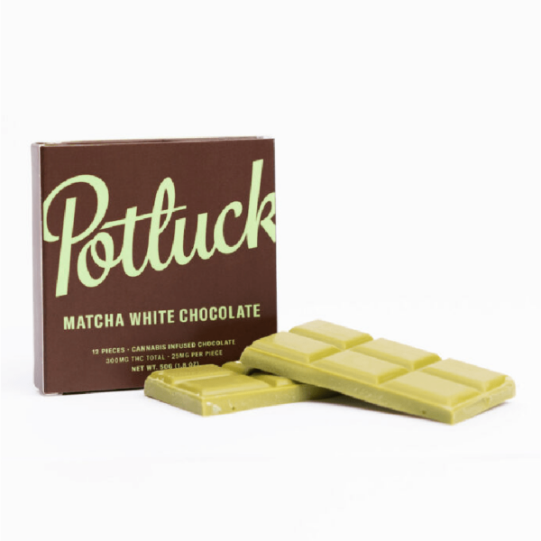 Potluck – Infused Chocolate – Matcha White Chocolate – 300mg THC | MMJ Express Canada