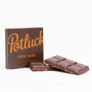 Potluck – Infused Chocolate – Toffee (Skor) – 300mg THC | MMJ Express Canada