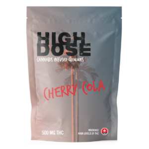 High Dose – cannabis Infused Gummies – Cherry Cola – 500mg/1500mg | MMJ Express Canada