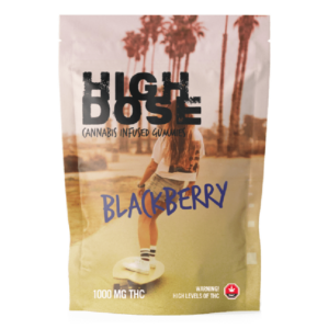 High Dose – cannabis Infused Gummies – Blackberry – 1000mg/1500mg | MMJ Express Canada