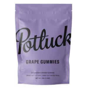 Potluck Extracts – Grape Gummies (1:1) – 100mg THC / 100mg CBD | MMJ Express Canada