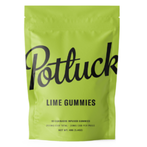 Potluck Extracts – Lime Gummies (CBD) – 200mg | MMJ Express Canada