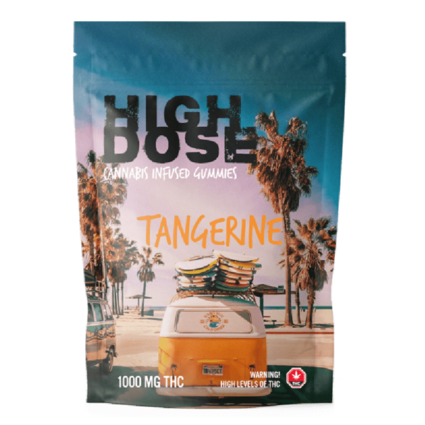 High Dose – cannabis Infused Gummies – Tangerine – 1000mg/1500mg | MMJ Express Canada