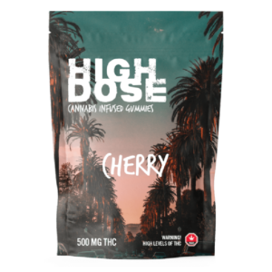 High Dose – cannabis Infused Gummies – Cherry – 500mg/1000mg | MMJ Express Canada