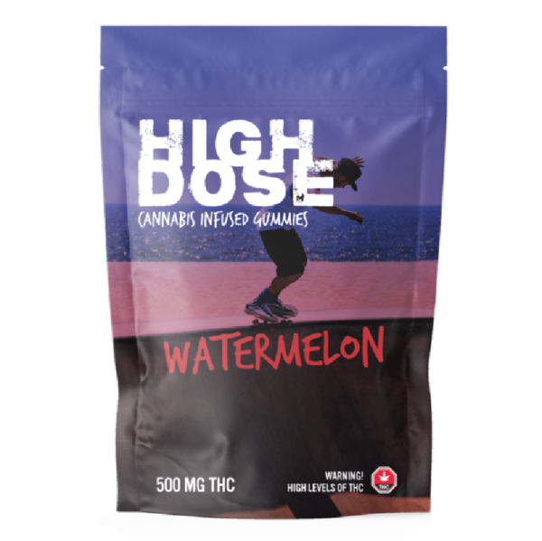 High Dose – cannabis Infused Gummies – Watermelon – 500mg/1000mg | MMJ Express Canada