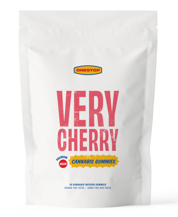 Onestop – Very Cherry THC Gummies 500mg | MMJ Express Canada