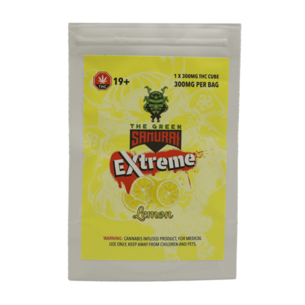 Green Samurai Extreme – Lemon Gummy – 300mg THC | MMJ Express Canada